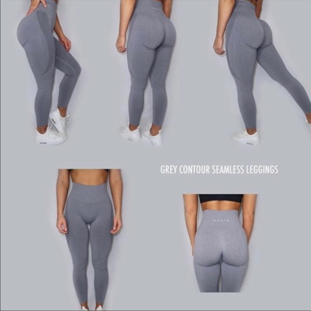 NVGTN grey contour seamless leggings Size L